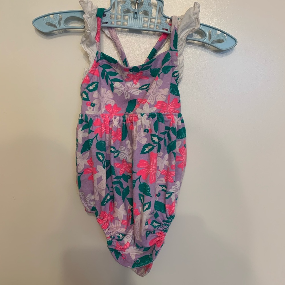 Tucker + Tate girls floral onesie